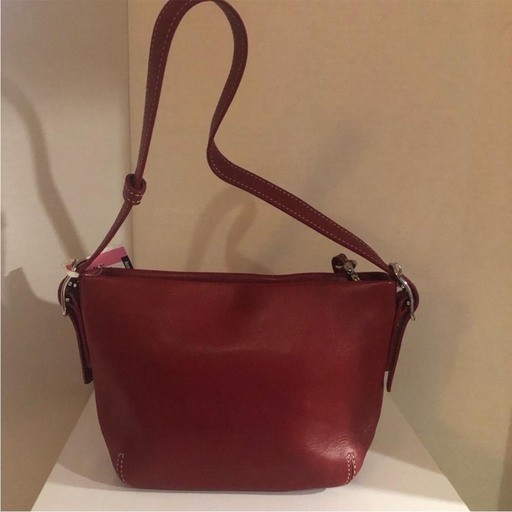 VINTAGE Coach // Red Leather Mini Shoulder Bag